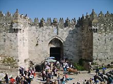 Das Damaskustor in Jerusalem. 