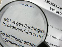 Mehr als 33.000 Firmenpleiten in diesem Jahr erwartet.