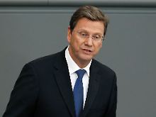 Außenminister Westerwelle hält nicht so viel von Liebermans Idee.