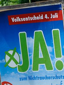 Beim Volksentscheid zum Rauchverbot in Bayern.