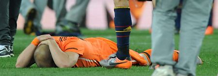 Oranje am Boden: Hier ist es Wesley Sneijder.