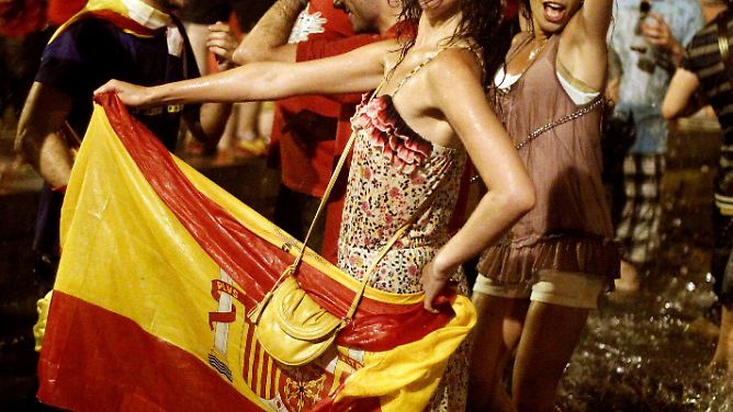 Eine Nacht des WM-Finales: Spanien wird zur riesigen Fiesta