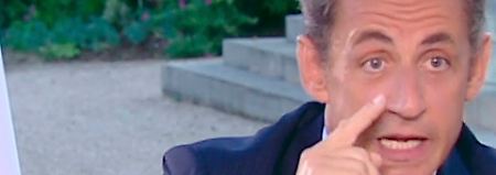 Sarkozy beim gut einstündigen Interview zur besten Sendezeit.