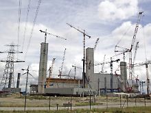 Baustelle in Hamburg-Moorburg. Ab 2012 soll das neue Kohlekraftwerk Strom liefern.