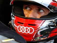 Bei den diesjährigen "24-Stunden von Le Mans" wartet Rennfahrer Rinaldo Capello in seinem Audi R15 TDI auf den Start.