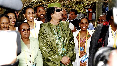 Am Afrika-Gipfel nimmt auch der libysche Staatschef Gaddafi teil.