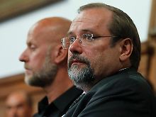Oberbürgermeister Sauerland mit Veranstalter Schaller: Politischer Druck?
