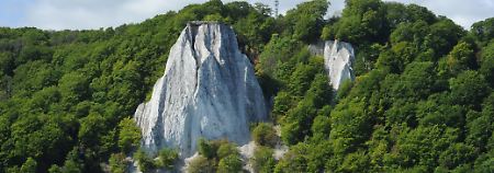 Kreidefelsen "Königsstuhl" auf der Insel Rügen.