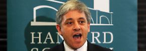 John Bercow will die Abgeordneten zur Ordnung bringen.
