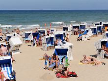 Strand von Westerland auf der Nordseeinsel Sylt 