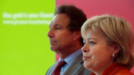 Hält zusammen: Die Doppelspitze der Linkspartei.