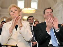 Erika Steinbach eckt immer wieder an. Für Außenminister Westerwelle gibt es auf der Veranstaltung Buhrufe.