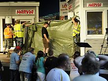 Ziel des Wettkampfs war es, solange wie möglich in einer 110 Grad heißen Sauna auszuharren.