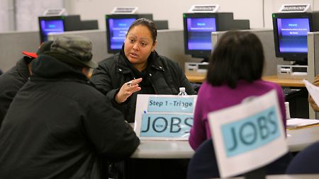 Am US-Arbeitsmarkt ist von einer Erholung von der Krise wenig zu spüren.