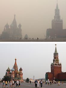 Der Rote Platz in Moskau lädt derzeit nicht zum Verweilen ein.