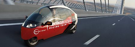 Das Schweizer Oerlikon-Solar Racing Team wird mit einem Kabinenmotorrad am "Zero Emission Race" teilnehmen. 