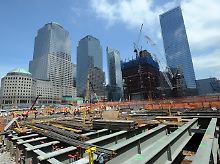 Die Baustelle an Ground Zero in New York.