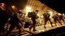 Heimreise: US-Soldaten vor ihrem Abflug in Bagdad.
