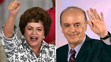 ... und liegt in Umfragen derzeit vor ihrem Herausforderer José Serra.