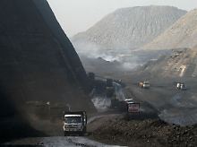 Kohleförderung in Indien.