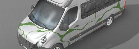 Hymer zeigt auf dem Caravan Salon in Düsseldorf ein Wohnmobil auf Basis des neuen Renault Masters.
