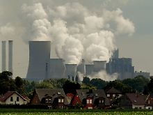 Das RWE-Braunkohle-Kraftwerk Niederaußem.
