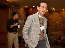 BoJ-Gouverneur Masaaki Shirakawa auf dem treffen in Jackson Hole in Wyoming.