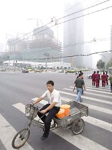... noch der häufige Smog sind besonders radfahrerfreundlich.