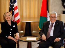 Clinton und Abbas bei den Vorgesprächen in Arlington.