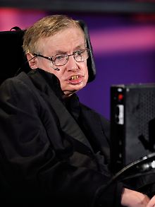 Stephen Hawking bei der Präsentation seines neuesten Buches. 