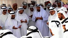 Scheichs in Abu Dhabi.