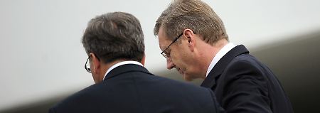 Wulff und Komorowski gingen herzlich miteinander um.