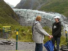 Touristen am Fox-Gletscher (Archivaufnahme 2008).