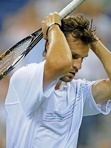 Philipp Petzschner spielte gegen Novak Djokovic gut mit, gewann aber keinen Satz.