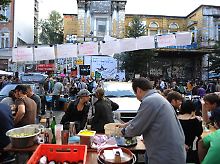Das links-alternative  Straßenfest im Schanzenviertel ist eigentlich eine friedliche Angelegenheit.