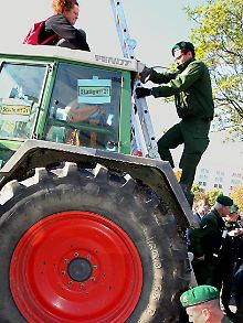 Die Demonstranten haben immer neue Ideen.