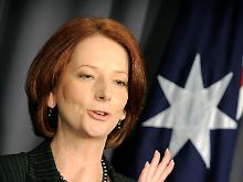 Julia Gillard hatte ihren Vorgänger Kevin Rudd erst zwei Monate vor der Wahl in einer parteiinternen Revolte gestürzt.