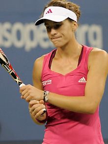Etwas mehr als eine Stunde: Dann war Andrea Petkovic raus.