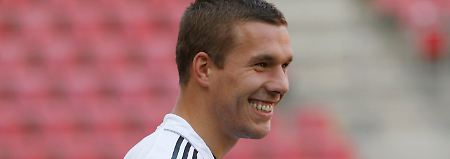 Noich immer guter Dinge: Lukas Podolski.