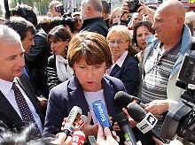Sozialistenchefin Martine Aubry nennt die Rente mit 60 eine Frage der Gerechtigkeit.