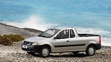 Billigheimer: Den Logan von Dacia gibt es auch als Pickup.