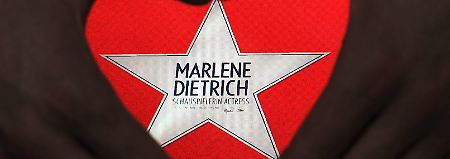 Der Stern für Marlene Dietrich ist schon da.