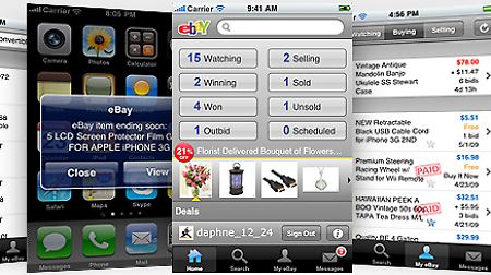 Für das iPhone gibt es bisher die meisten Ebay-Apps.