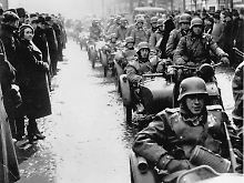 15. März 1939: Deutsche Soldaten dringen in Prag ein.