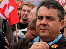 Gabriel demonstrierte auch gegen die Atompolitik der Regierung.