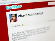 Auch Venezuelas Präsident Hugo Chavez twittert.