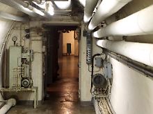 Unterirdische Gänge des Bunkers.
