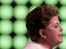 Dilma Rousseff von der linken Arbeiterpartei (PT) tritt im Rennen um das Präsidentenamt ...