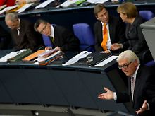 "Deal von Deauvill": Der ehemalige Außenminister Steinmeier übt heftige Kritik an Merkels Europapolitik.