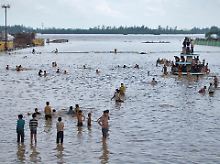 Hochwasser in Indien. Extremereignisse nehmen zu.